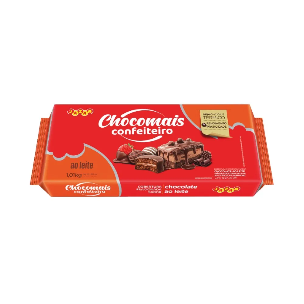 Barra Chocomais AOLEITE 1Kg. - Mercado Plus - Jazam - 3037