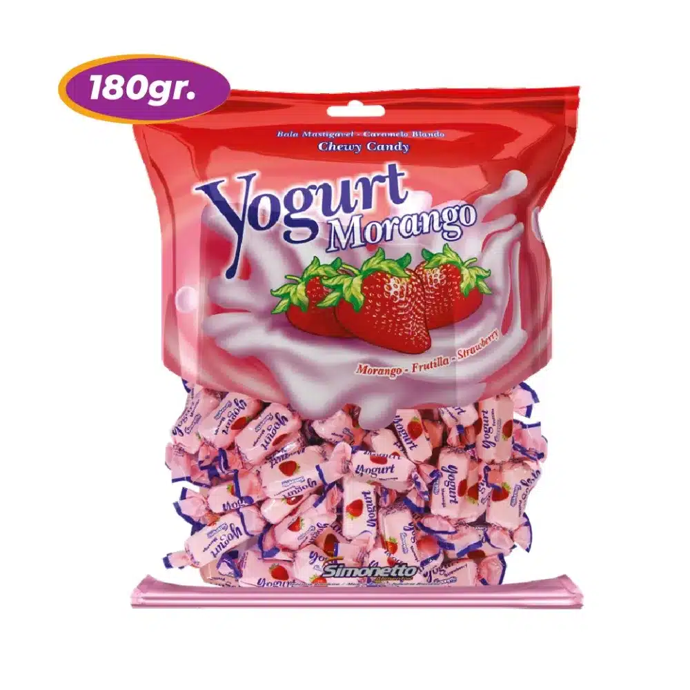 Caramelo Masticable Yogurt sabor Frutilla 180 gramos - Mercado Plus - Simo = 2650