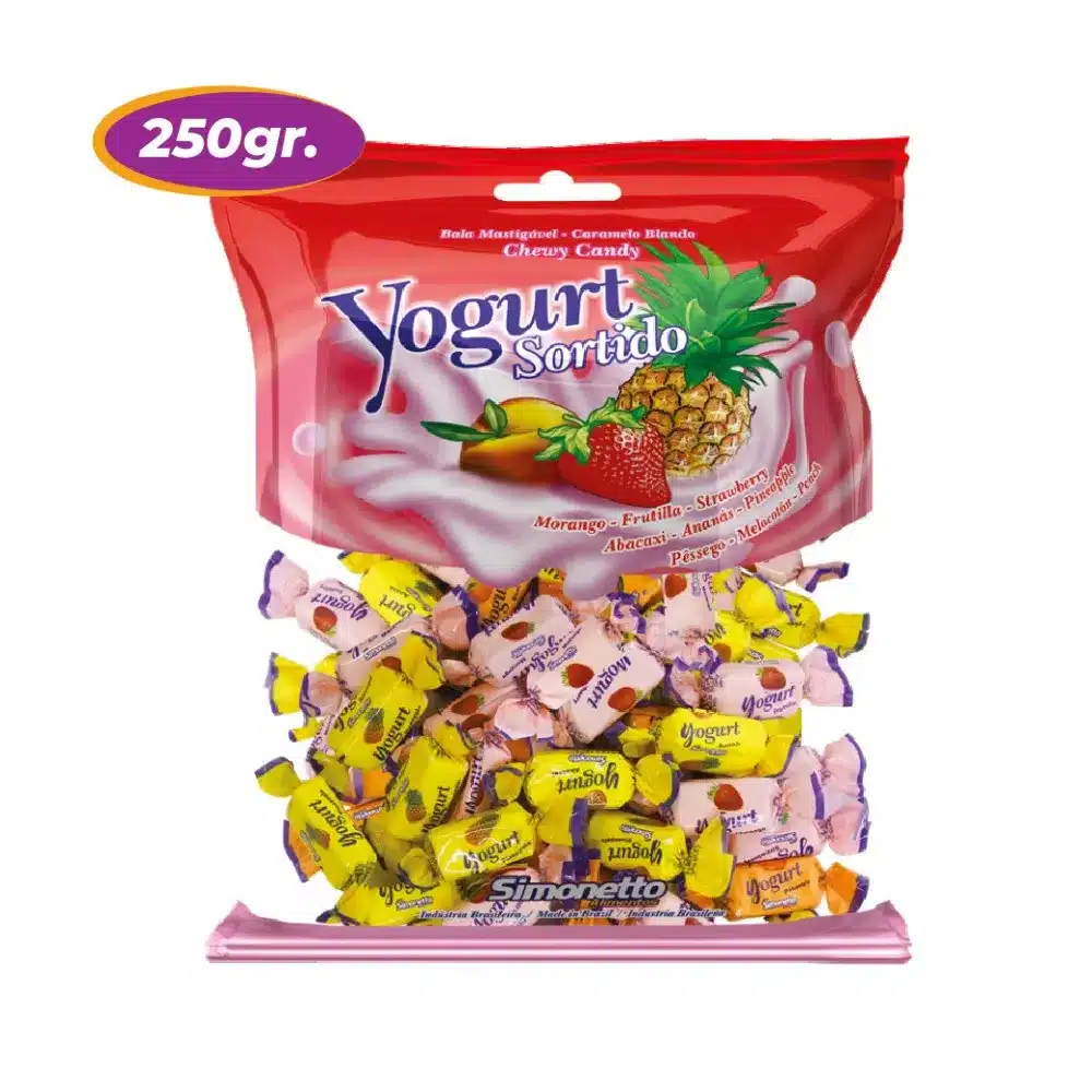 Caramelo Masticable Yogurt Surtido sabor Frutas 250 gramos - Mercado Plus - Simo - 2654