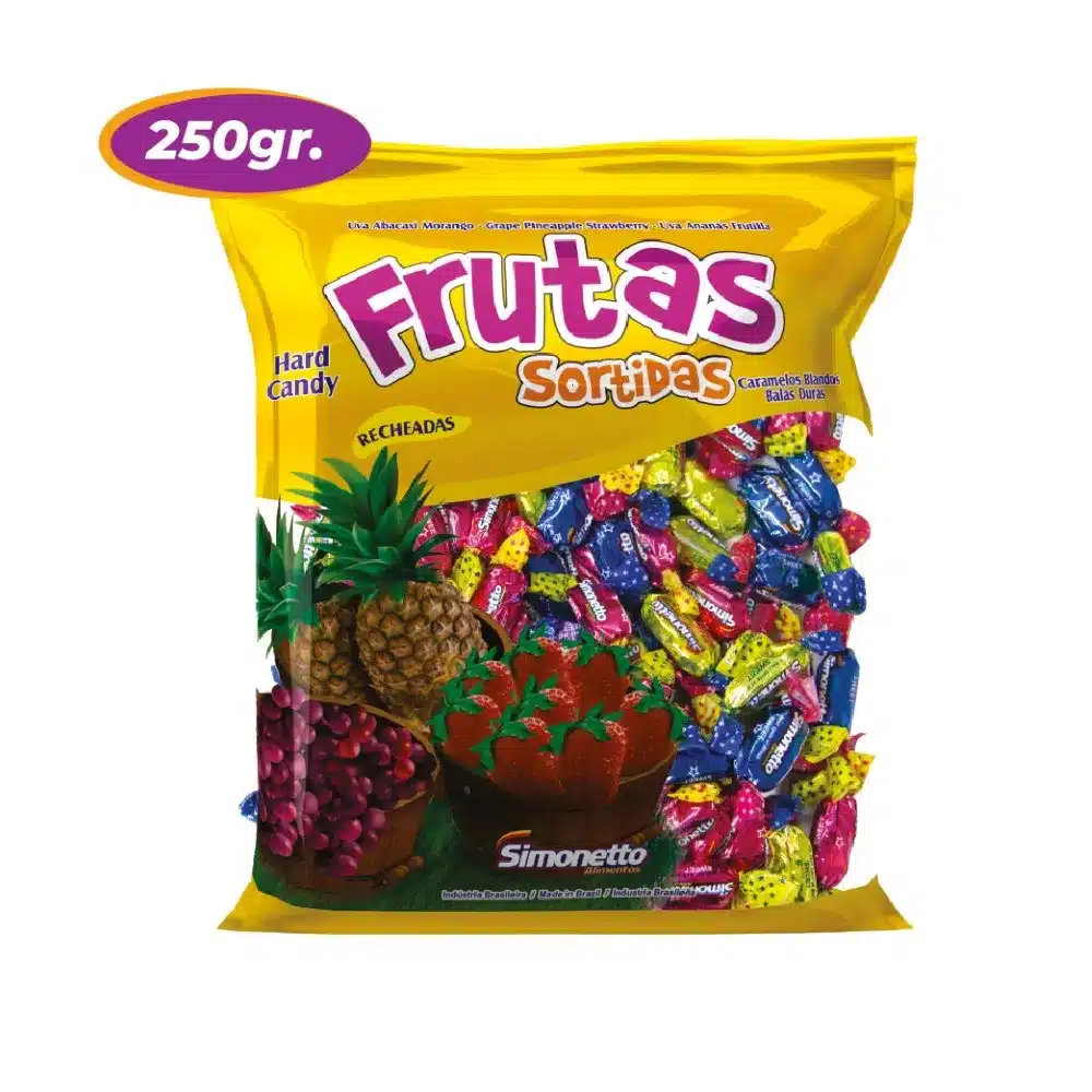 Caramelo Duro Frutas Surtidos 250 gramos - Mercado Plus - Simo - 2652