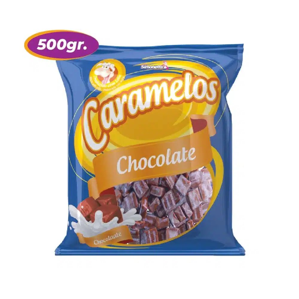 Caramelo Masticable sabor Chocolate 500 gramos - Mercado Plus - Simo - 2804