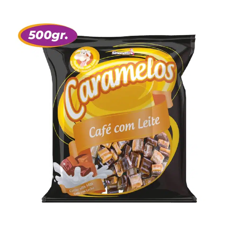 Caramelo Masticable sabor Cafe y Leche 500 gramos - Mercado Plus - Simo - 4182